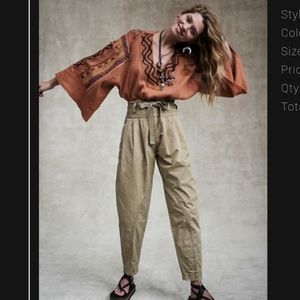 Isadora Cinch Pants 100% Cotton
